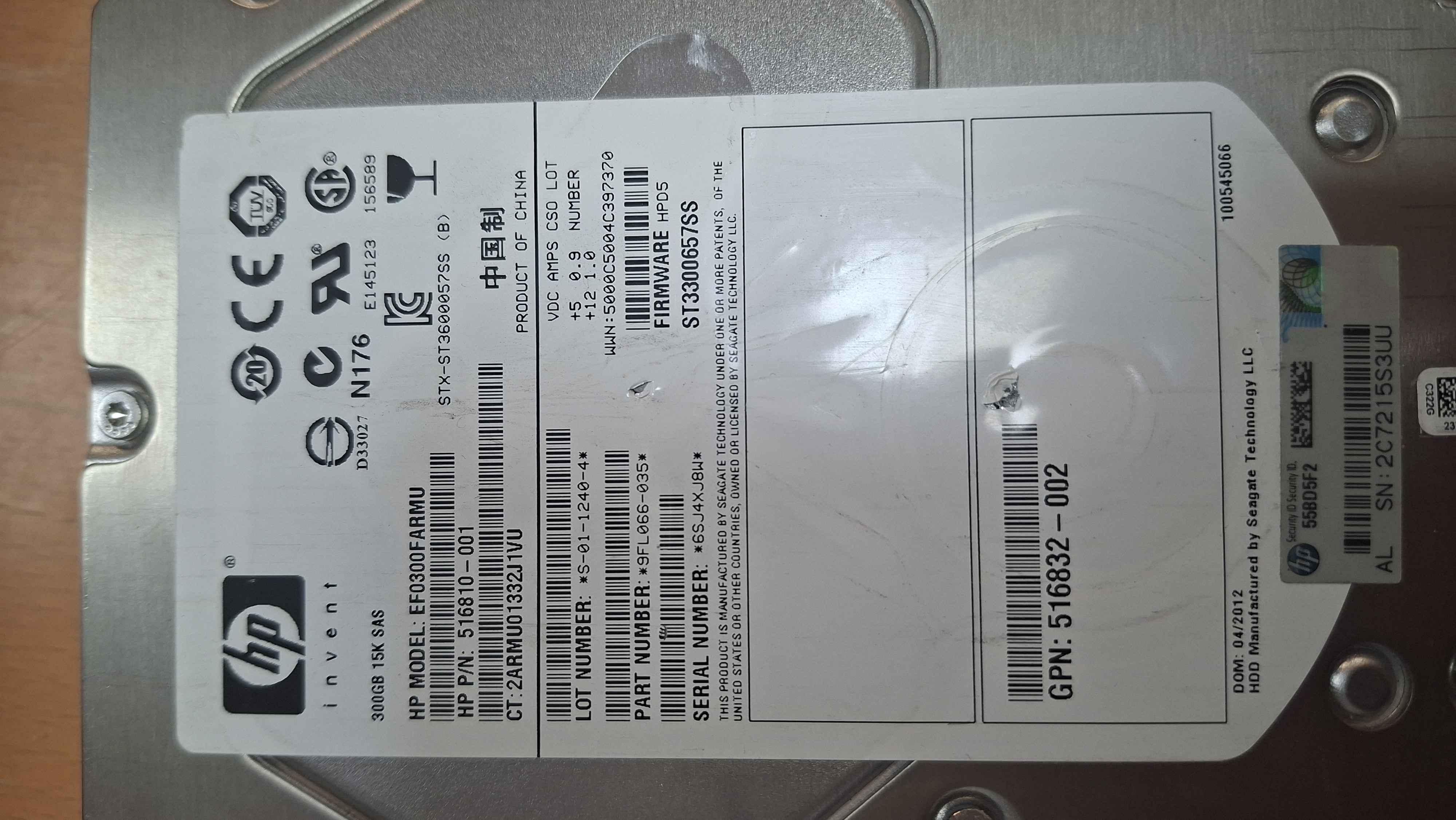 HP EF0300FARMU