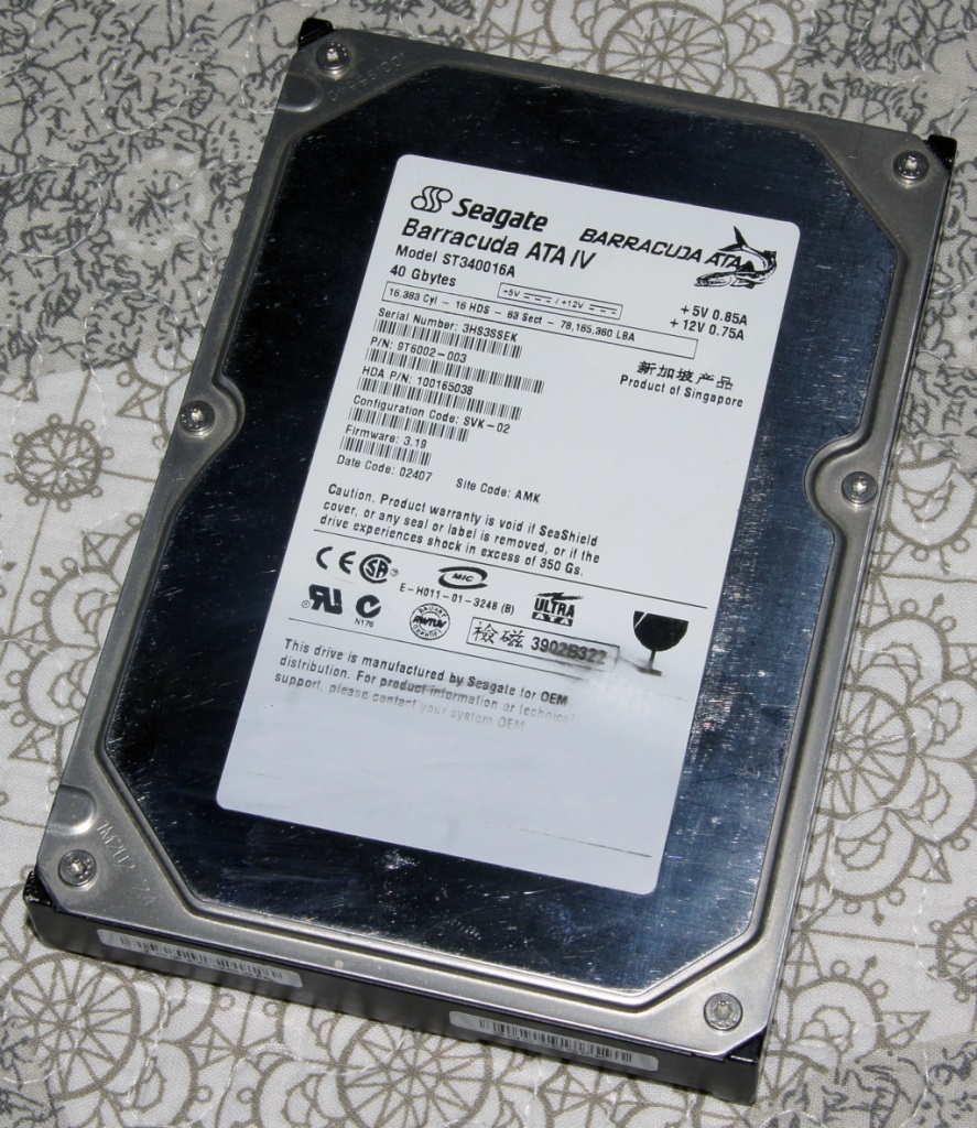 Festplatte – Seagate Barracuda ATA IV 40GB ST340016A